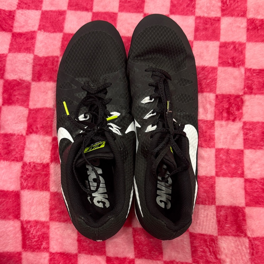 Nike Black and White Sprint Spikes With Bag - Picture 6 of 7